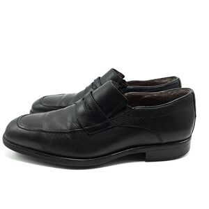 Johnston Murphy Penny Loafers Mens 9.5 Black Leather Waterproof Dress Shoes Soft